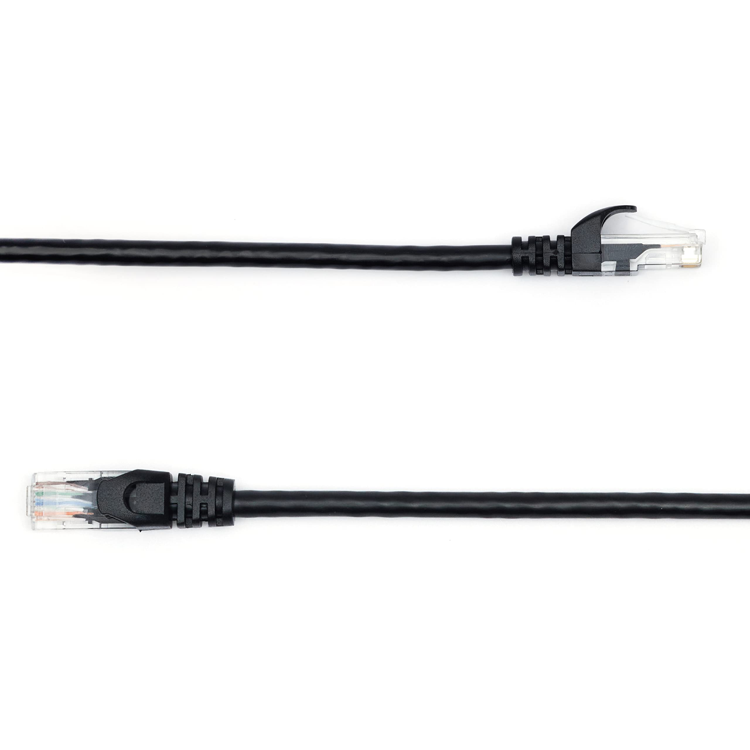 Amazon Basics RJ45 Cat 6 Ethernet Patch Cable - 10Gbps High-Speed, 250MHz, Snagless Design - 10 Foot Black Network Cable for Printer, Router, Modem, Gaming & Home Office Setup