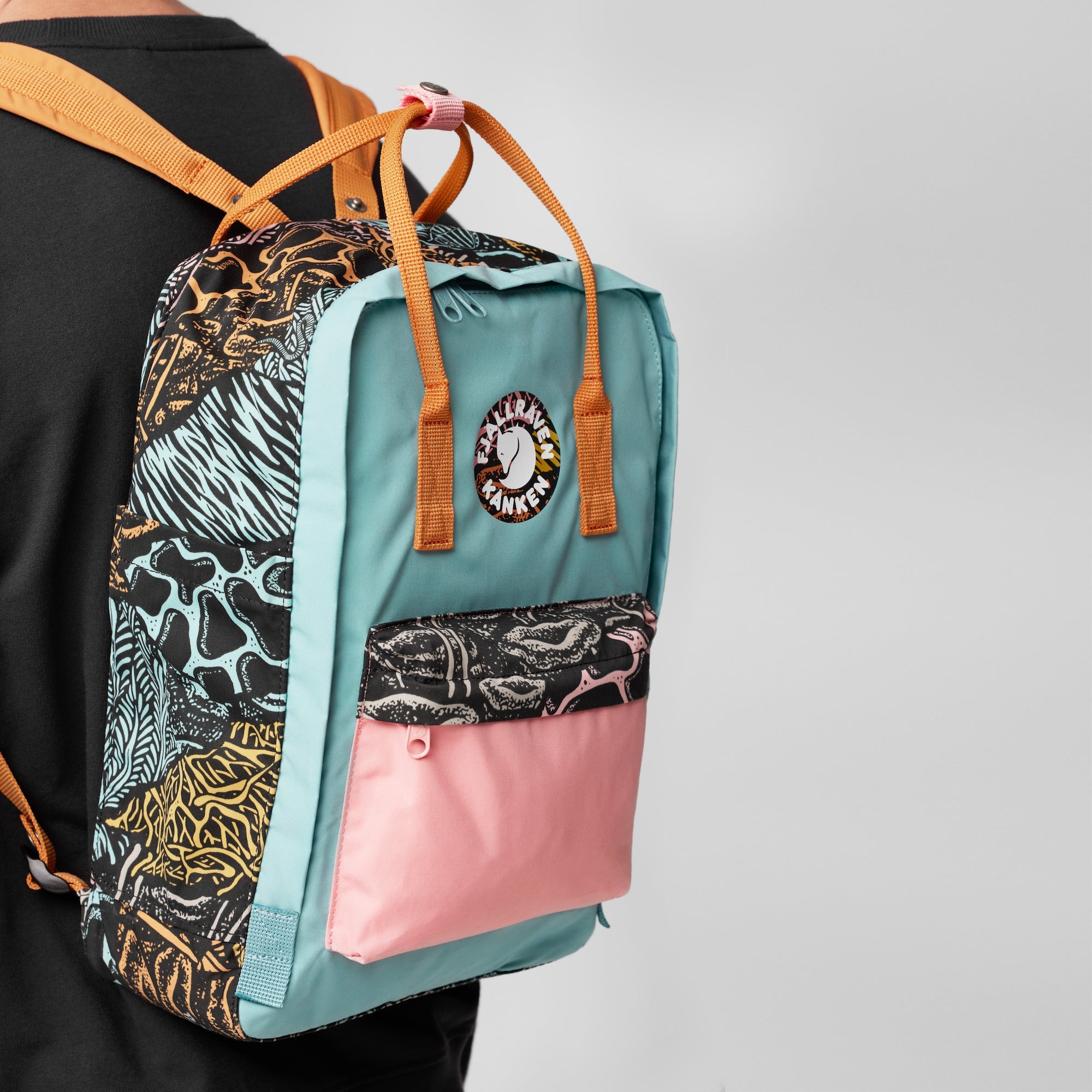 Fjallraven Kanken Art Plus Backpack - Stylish & Durable Woodlands Print Laptop Backpack for School, Travel & Outdoor Adventures