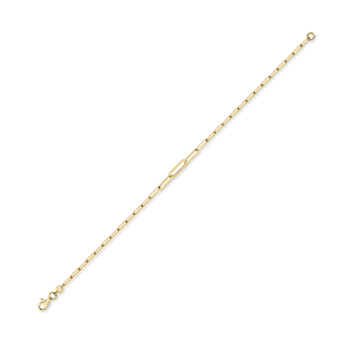 18ct Yellow Gold Fancy Chain Bracelet for Women - Elegant Fashion Jewelry Gift for Birthday, Anniversary & Special Occasions