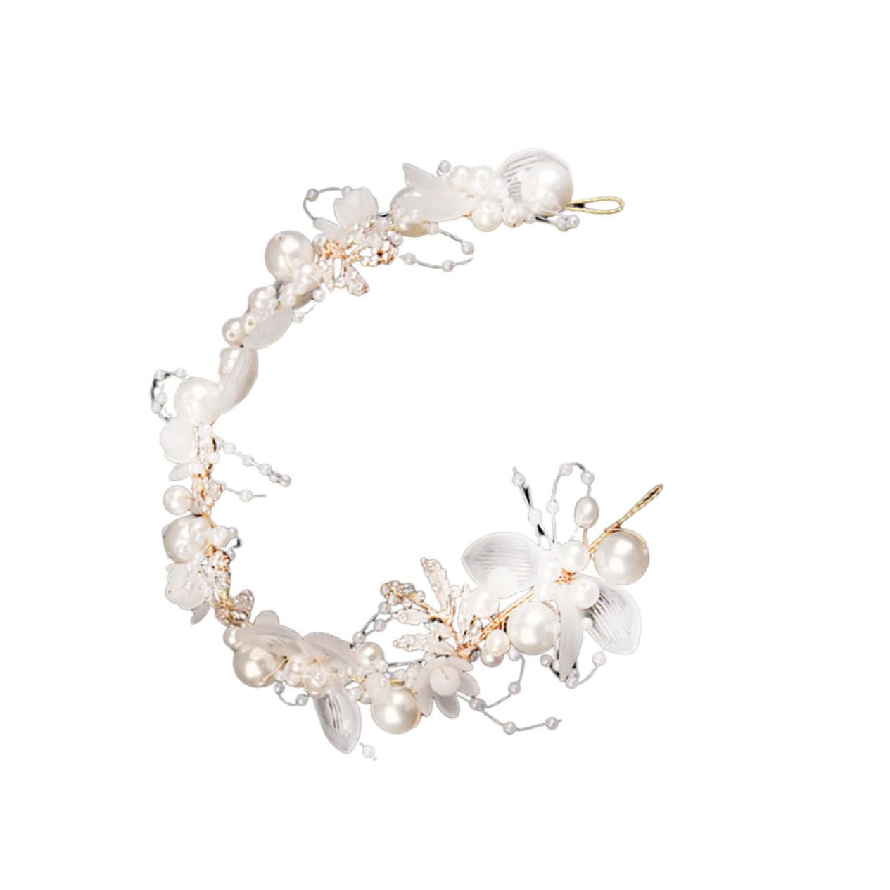 Sparkling Bridal Tiara Crown for Women - Pearl Wedding Hair Accessory | Perfect for Brides, Fairy Themed Weddings & Special Occasions