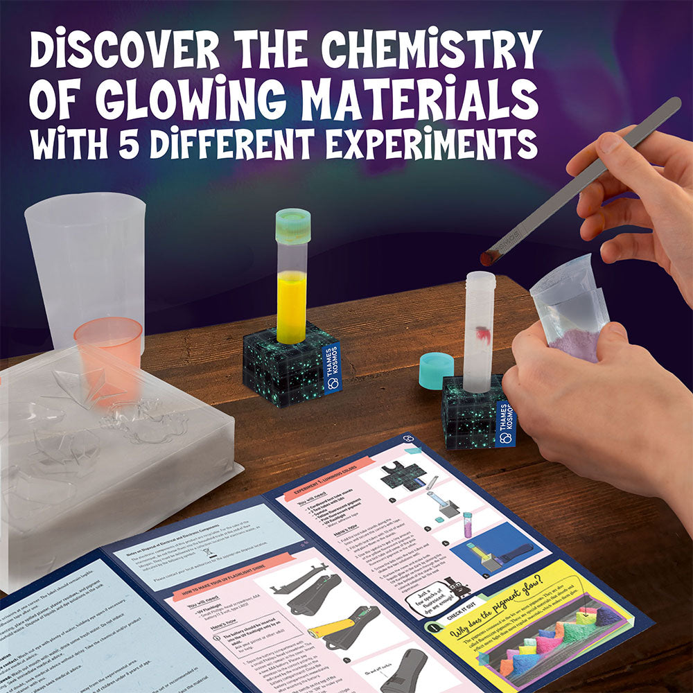 Glow in the Dark Science Lab Kit for Kids - STEM Educational Toys with 20+ Experiments - Perfect for Birthday Gifts & Classroom Science Activities
