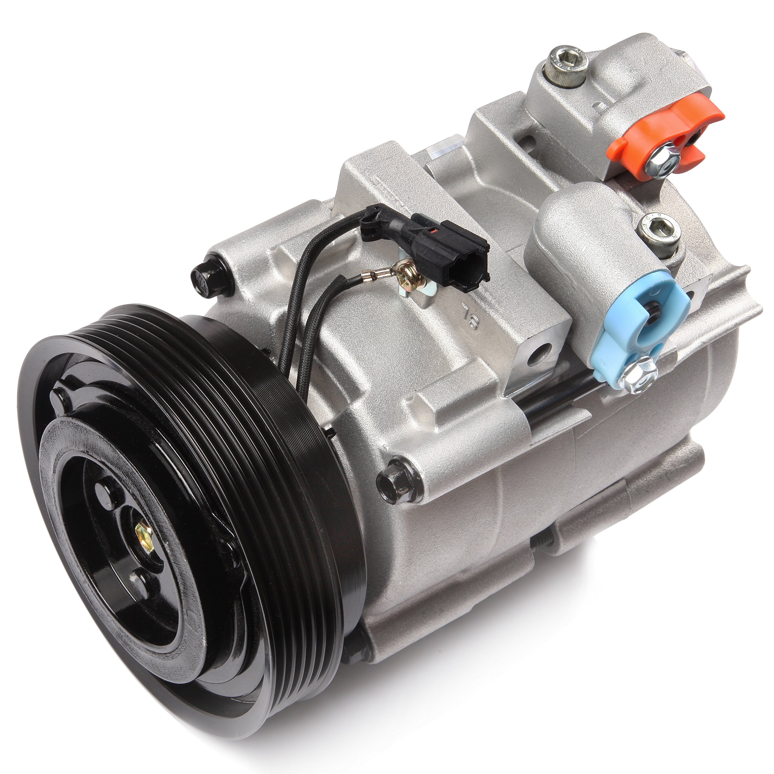 AC Compressor with Clutch for 2001-2003 Hyundai Santa Fe 5-Door SUV 2.7L - Replacement Part CO 10957C | Perfect for Summer Cooling & Auto AC System Repair