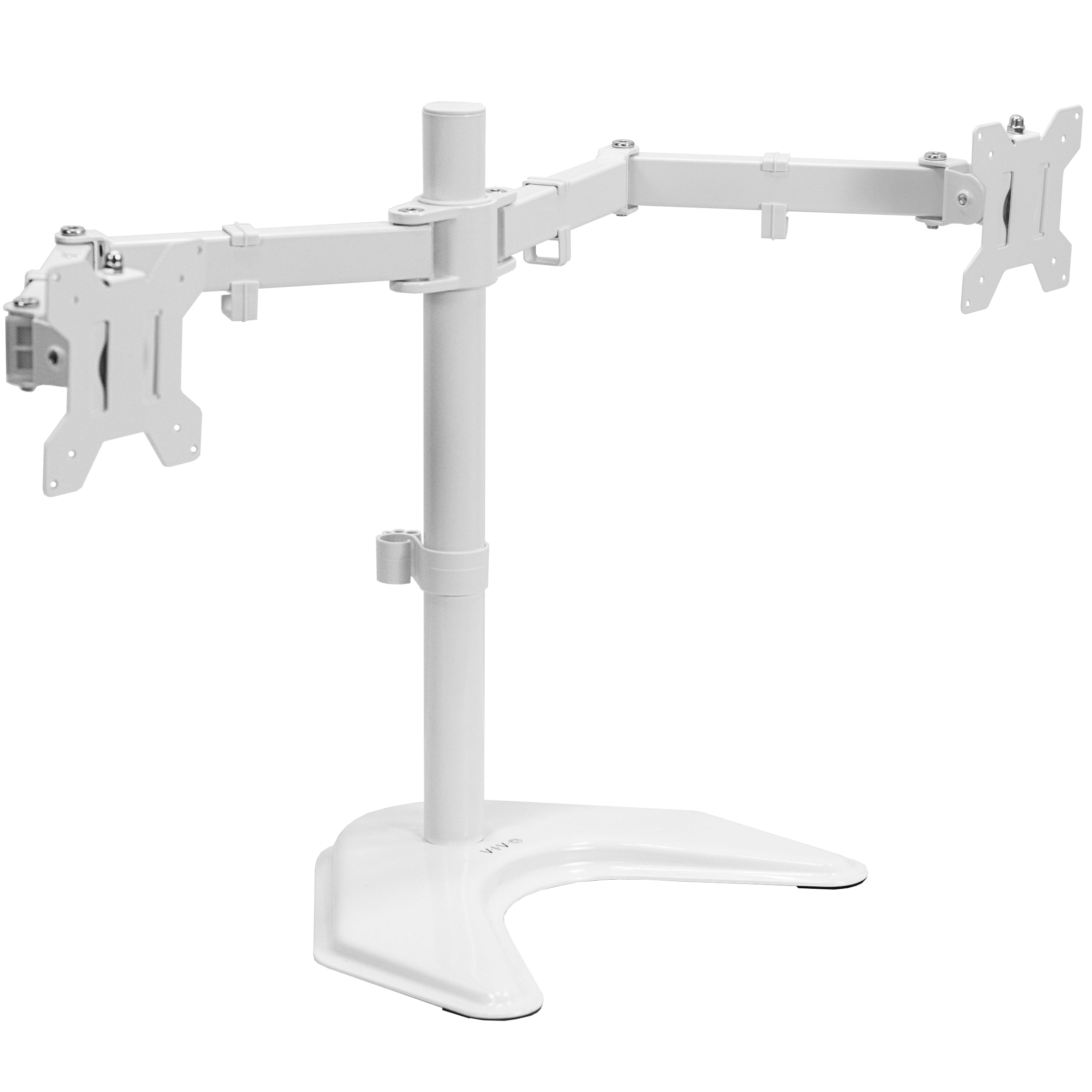 Dual Monitor Stand for 13 to 32 Inch Screens - Adjustable Desk Mount for Home Office & Gaming Setup