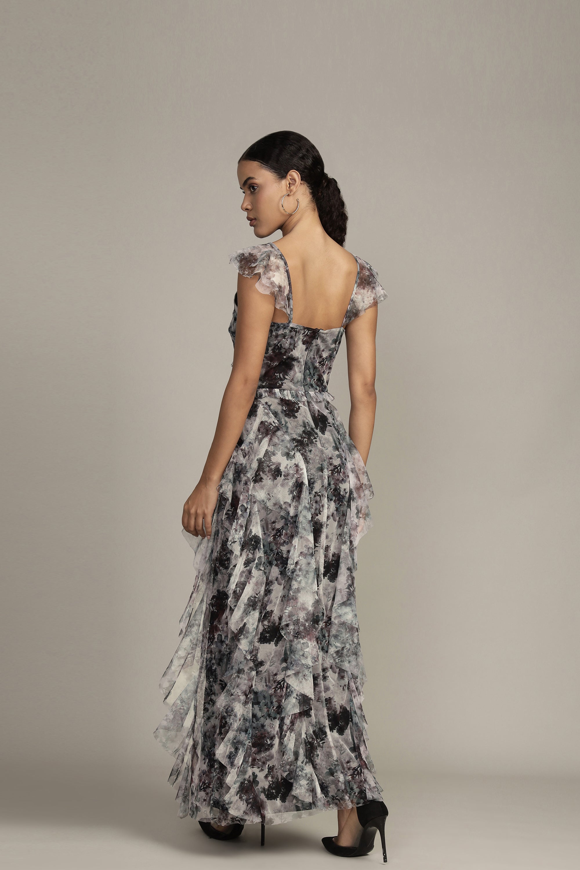 Malin Maxi Dress - Black and White Floral Print Women's Summer Dress | Perfect for Beach Vacations, Weddings & Date Nights