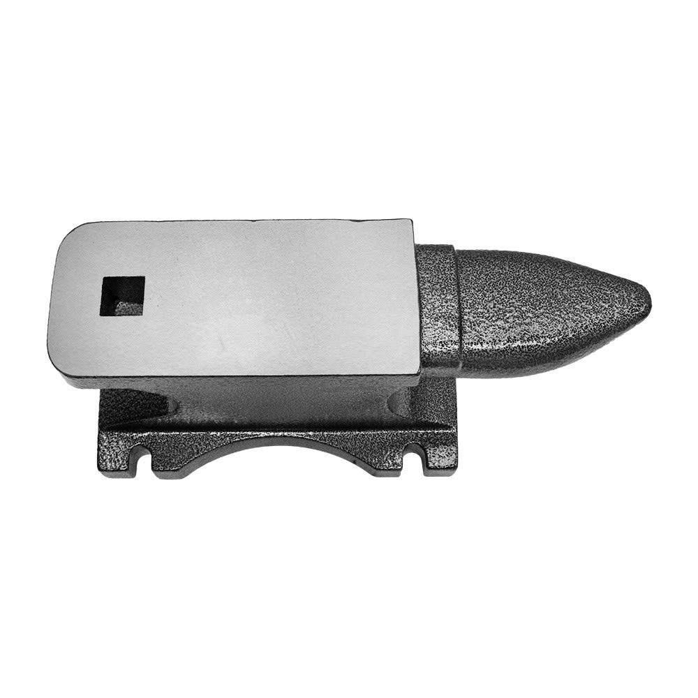 Prolinemax Blacksmith Cast Iron Heavy Duty 75 Lbs Anvil with Long Horn and Hardy Hole - Perfect for Metalworking, Forging, and DIY Blacksmith Projects