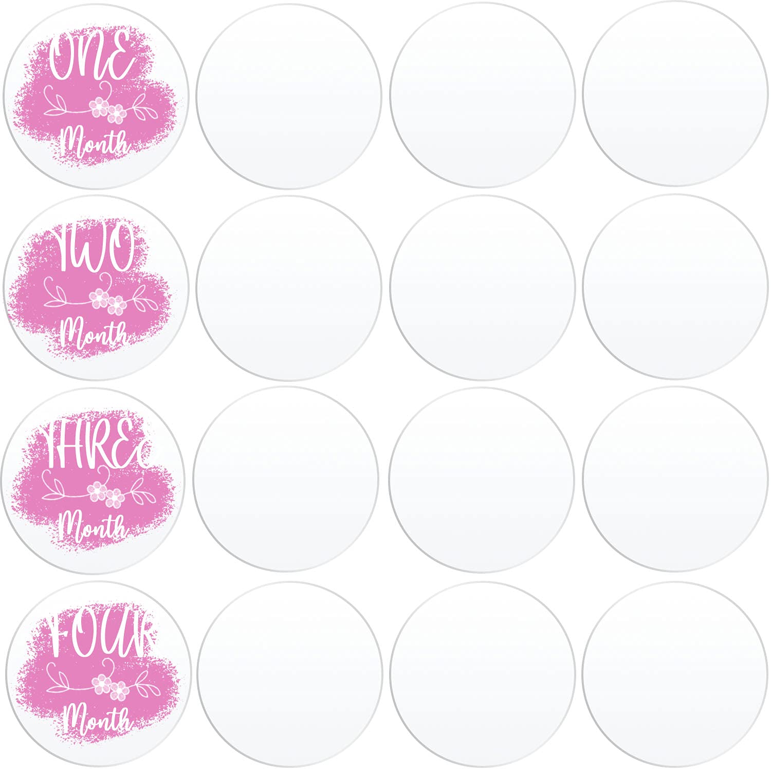 20 Pack 3 Inch Clear Acrylic Circles - Transparent Plexiglass Discs for Milestone Markers, Place Cards, DIY Crafts, Painting Projects | Perfect for Wedding Decor, Baby Showers, Art Displays & Home Decorations