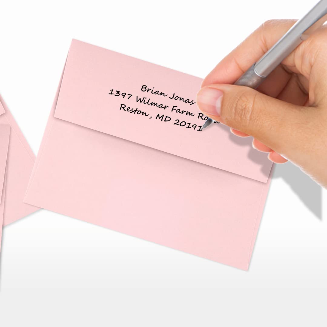 A2 Invitation Envelopes with Peel & Press Seal - 4 3/8 x 5 3/4 Inches - Candy Pink (Pack of 1000) - Perfect for Wedding Invitations, Greeting Cards, Party Favors and Business Correspondence