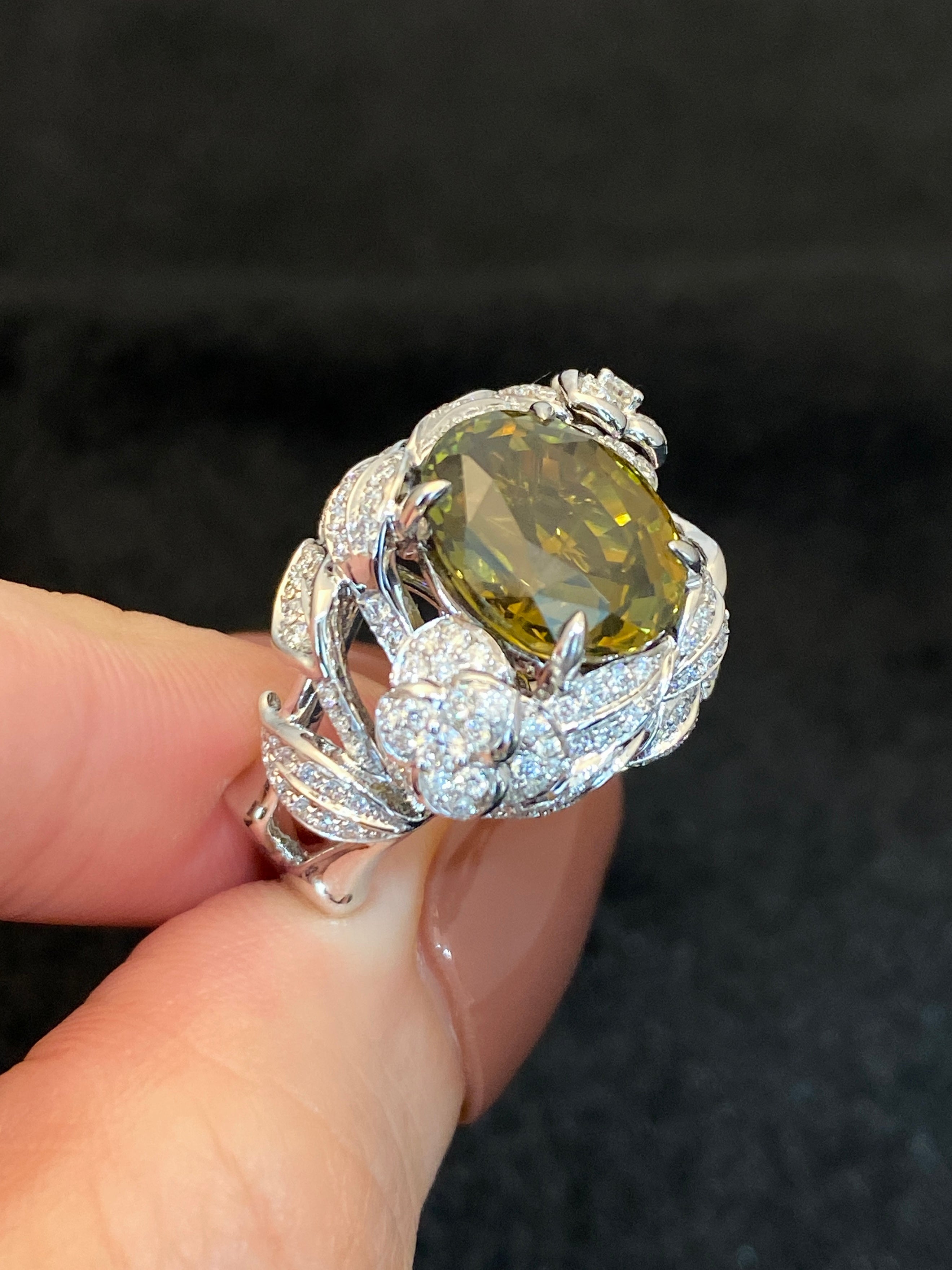 Natural Color Change Alexandrite 4.99ct Ring - Genuine Gemstone Jewelry for Women, Engagement & Wedding Gift, Anniversary Present, Elegant Evening Wear Accessory
