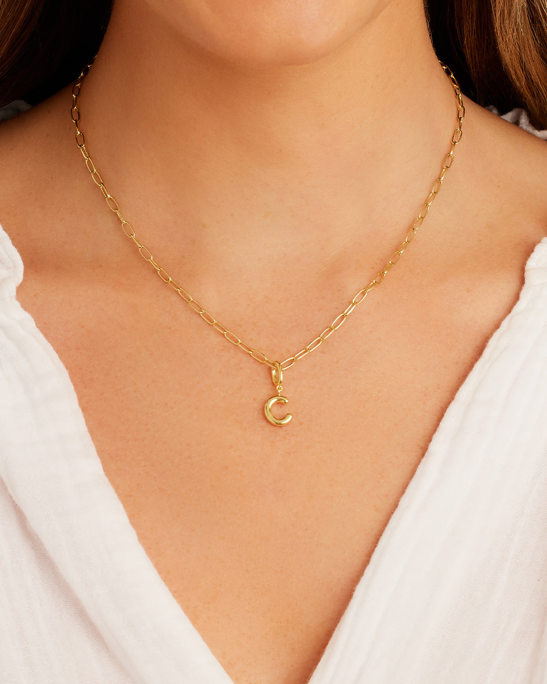 Alphabet Helium Parker Charm - Stylish Initial Letter Pendant Necklace for Women, Perfect for Gifts, Birthdays & Everyday Wear