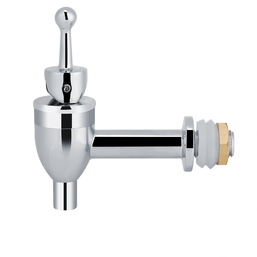 Premium Copper Zinc Alloy Wine Barrel Faucet Tap - 12mm Chromium Plated for Beer, Wine & Beverage Dispenser - Perfect for Home Bars, Keg Parties & Brewing Setups