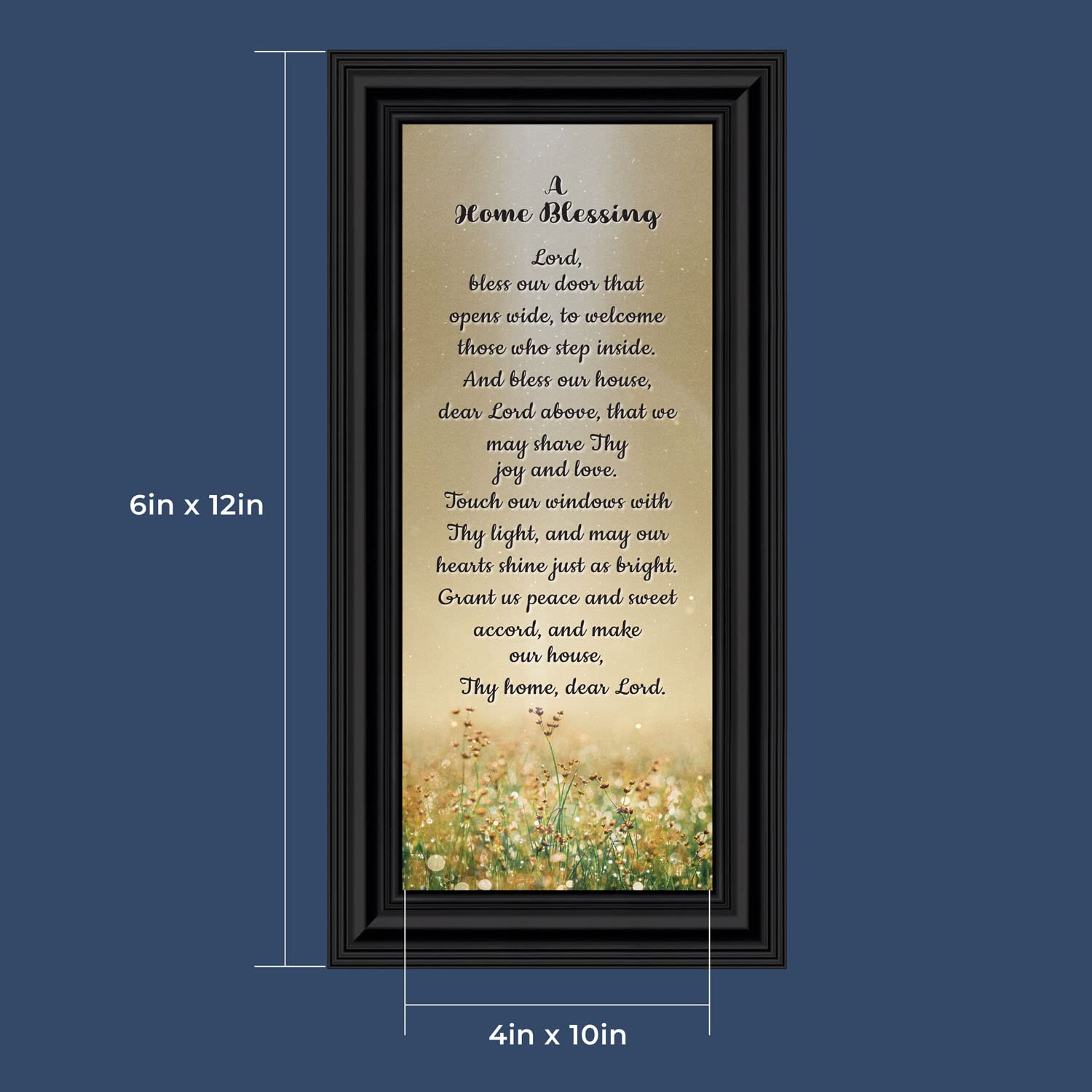 God Bless This Home Sign - Rustic Wooden Wall Decor for House Blessing & Christian Home Decor - Perfect for Living Room, Bedroom, or Entryway