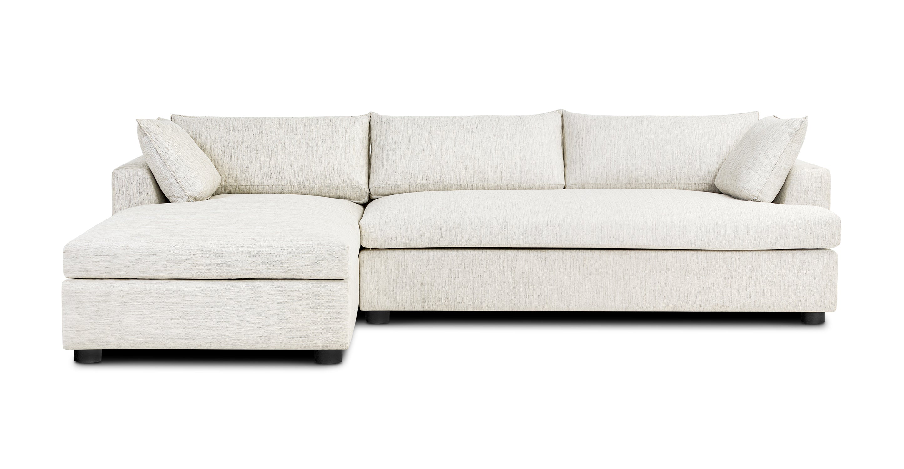Milo Left-Facing Sleeper Sectional Sofa with Recliner - Modern L-Shaped Couch for Living Room, Family Room, and Home Theater Comfort