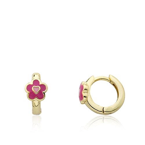 Little Miss Twin Stars Kids Earrings - 14k Gold Plated Huggy Stud Earrings for Girls - Hypoallergenic Nickel-Free Jewelry for Sensitive Ears | Perfect for Birthday Gifts, School Accessories & Special Occasions