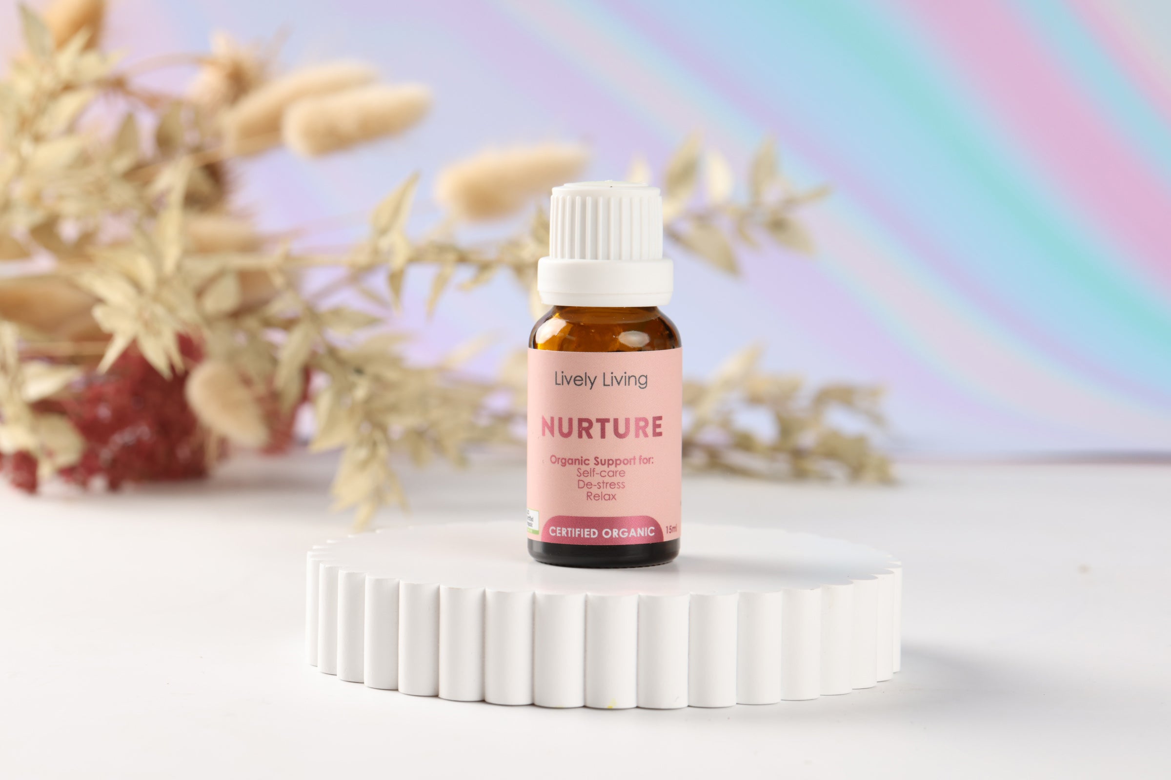 Nurture Certified Organic Essential Oil 15ml - 100% Pure Therapeutic Grade Aromatherapy Oil for Diffusers, Massage & Relaxation