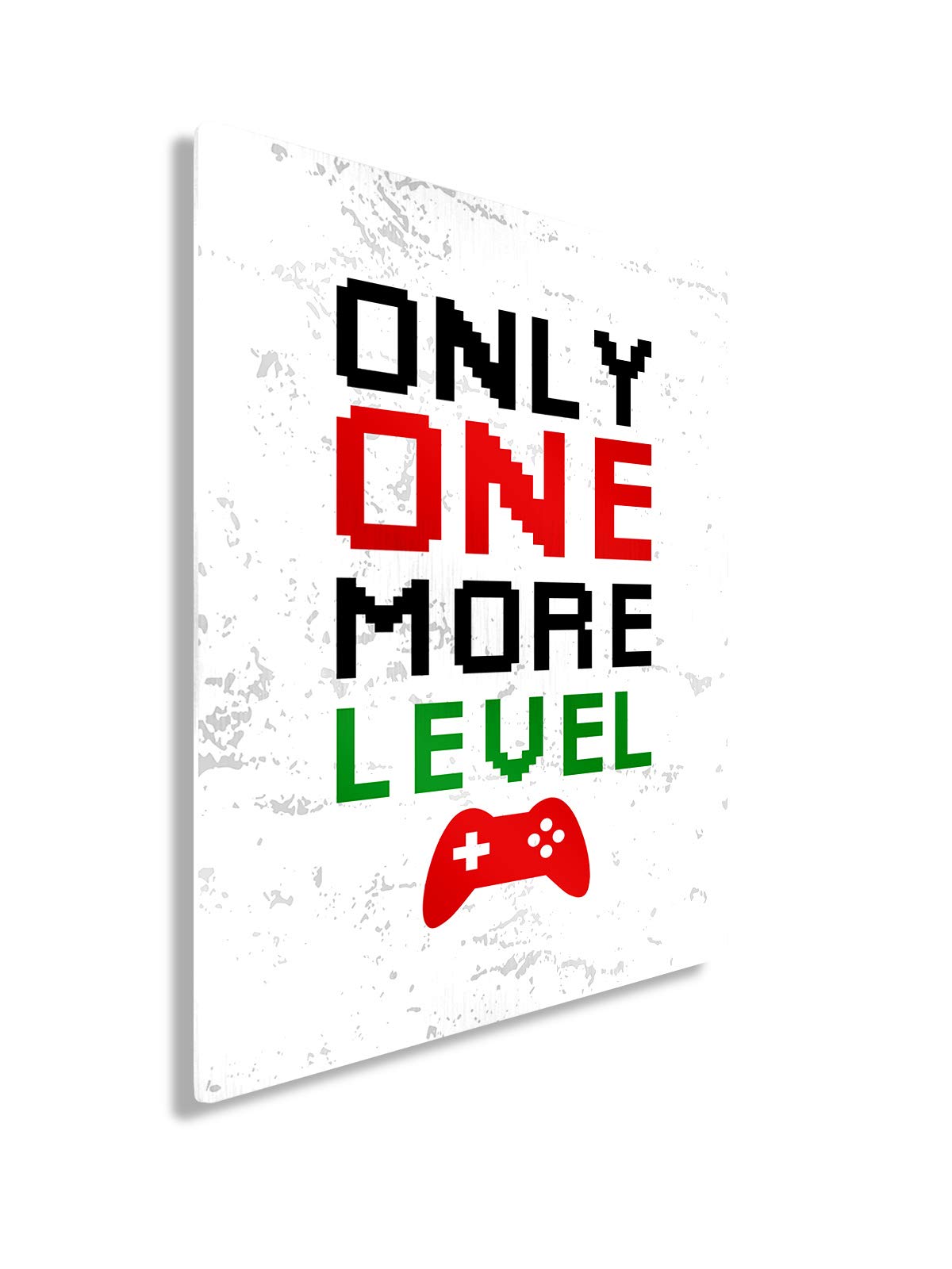 Funny Gaming Metal Wall Art - 'Only One More Game' Quote - 30x40 Inches Home Decor for Gamers - Perfect for Man Cave, Game Room & Office Decor