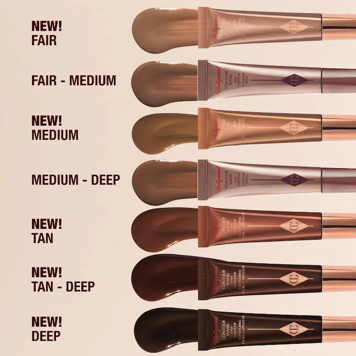 Charlotte Tilbury Hollywood Contour Wand - Cream Bronzer & Highlighter Stick for Face Contouring | Buildable, Blendable Formula for Natural Glow | Perfect for Everyday Makeup & Special Occasions