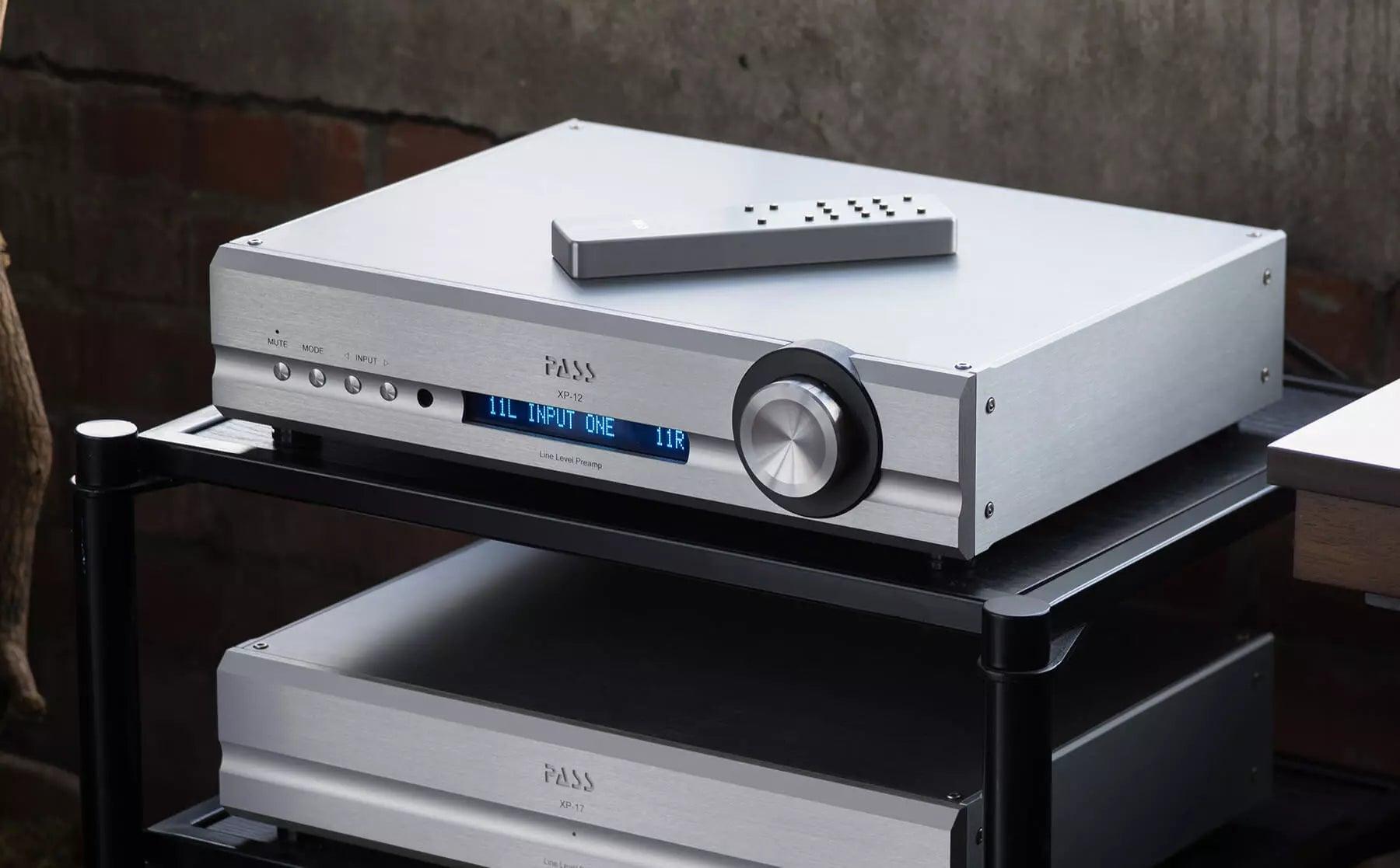 Pass Labs XP 12 High-End Preamplifier - Audiophile Grade Stereo Preamp for Home Theater & Music Systems - Perfect for Vinyl, CD & Streaming Audio Setup