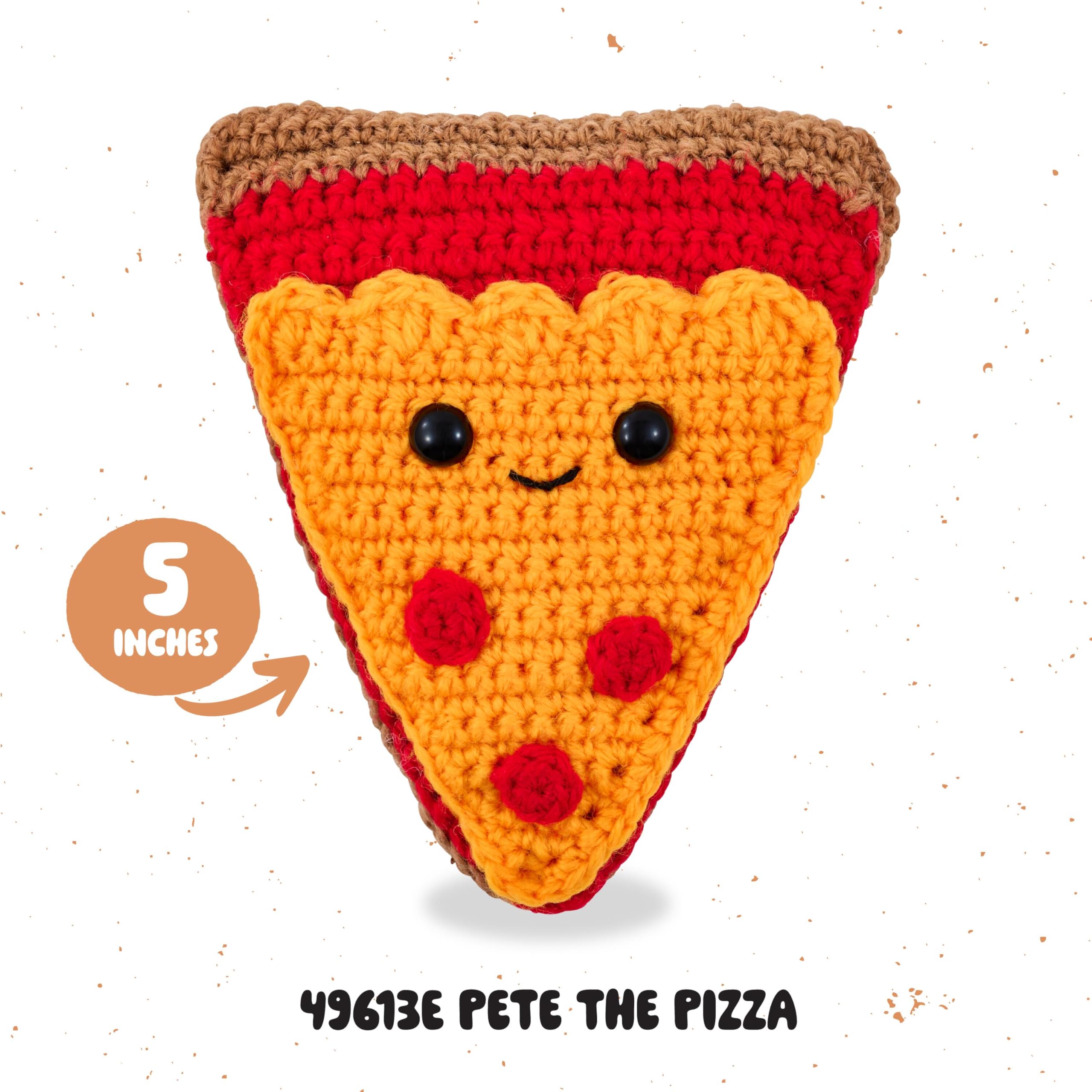 Bucilla Complete Crochet Kit - Pete The Pizza 5