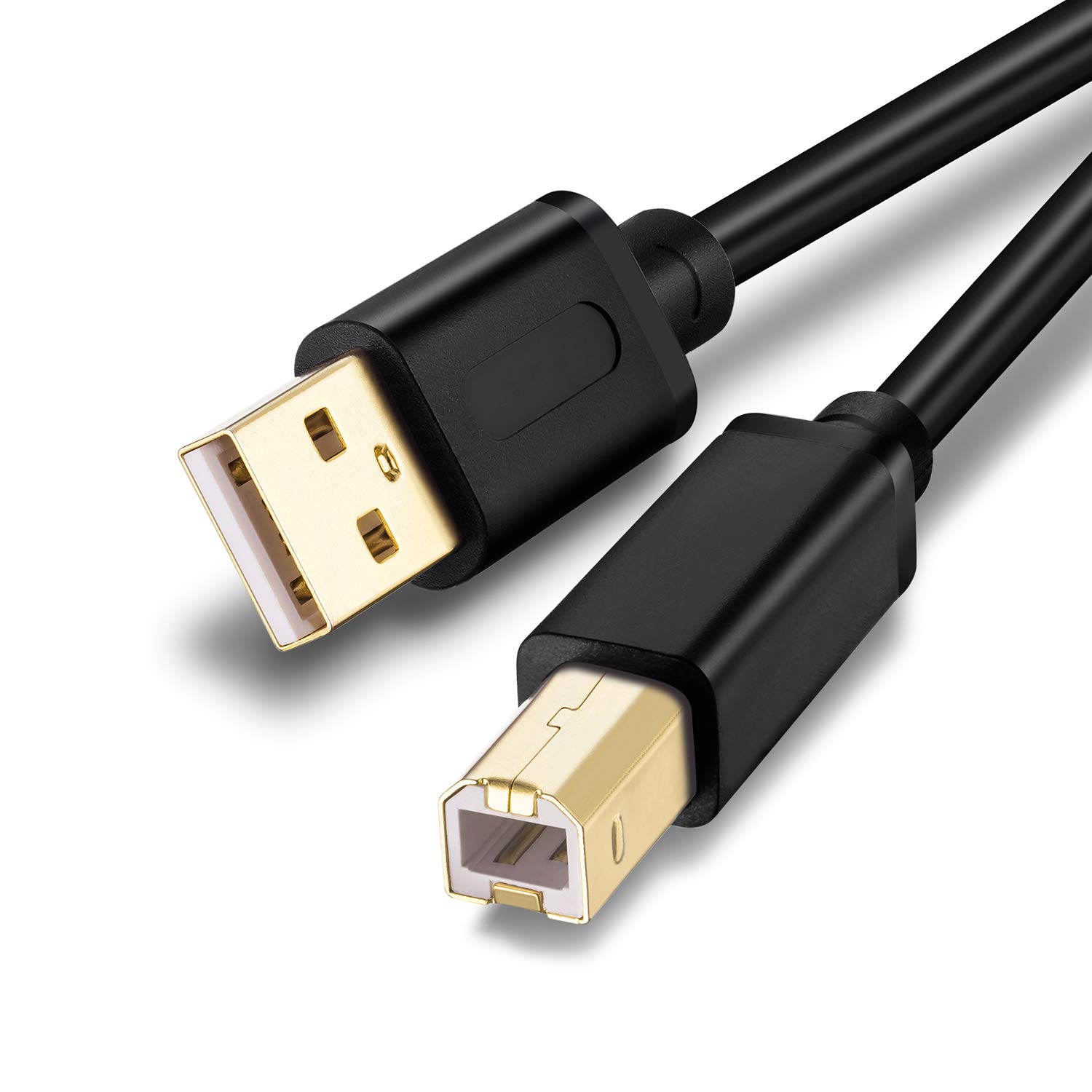 High-Speed USB 2.0 Printer Cable 10Ft (3m) - Type A Male to B Male Scanner Cord for Brother, HP, Canon, Lexmark, Dell, Xerox, Samsung Printers - Perfect for Home Office, Small Business & Remote Work Setups