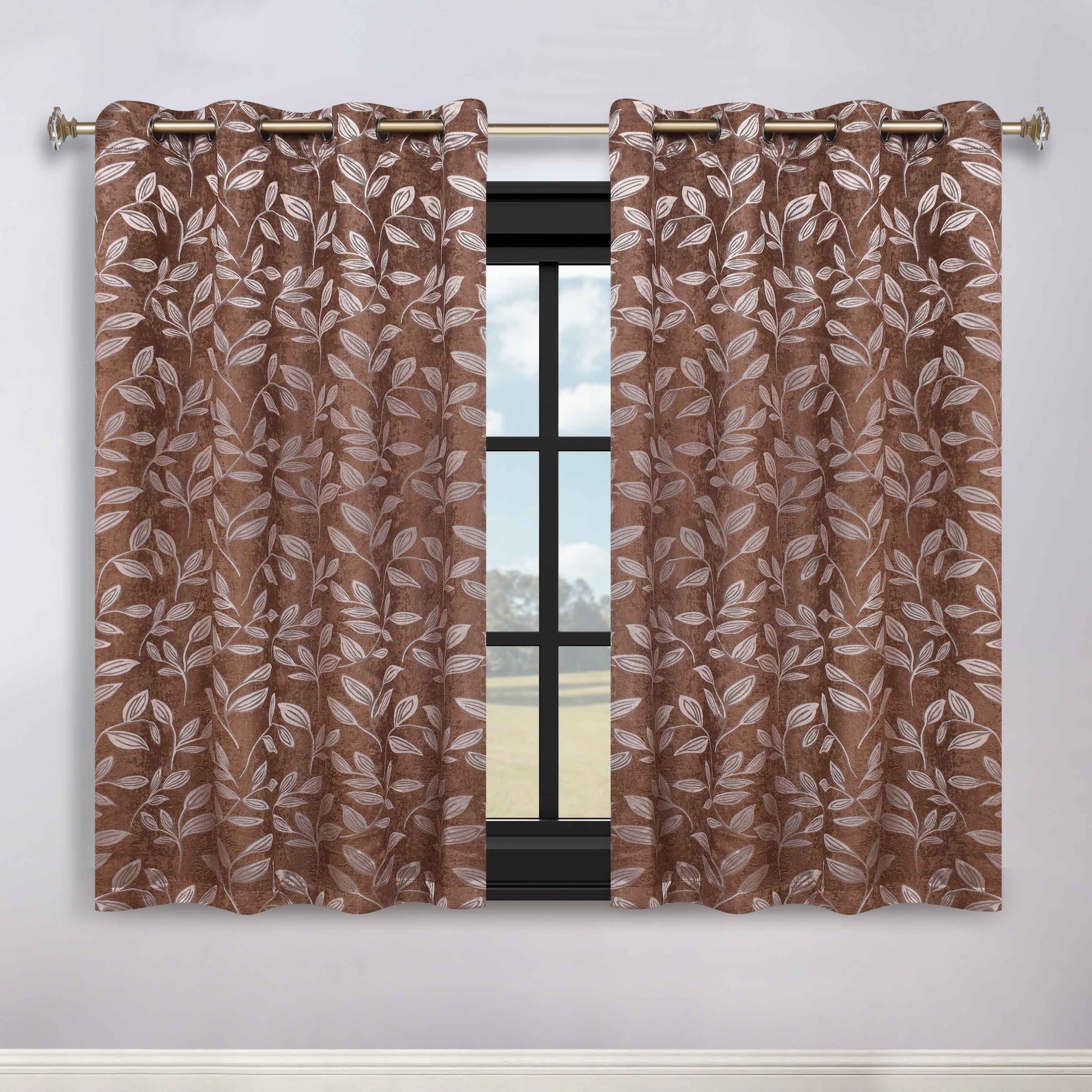 Machine Washable Blackout Curtains for Bedroom - Set of 2 Panels, Thermal Insulated Room Darkening Drapes for Nursery, Living Room & Home Theater