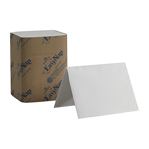 Georgia-Pacific 32004 EasyNap 2-Ply Embossed Dispenser Napkins, White, 9.85