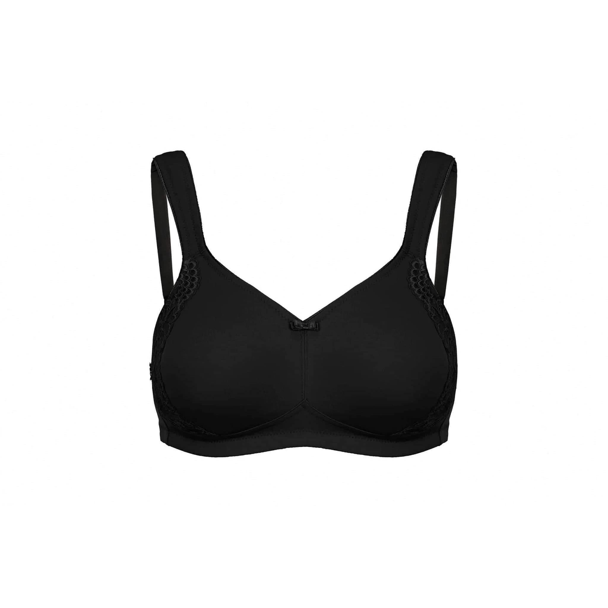London Black Non-Wired Full Coverage Minimizer Bra for Women 42F - Comfortable Support for Everyday Wear & Work