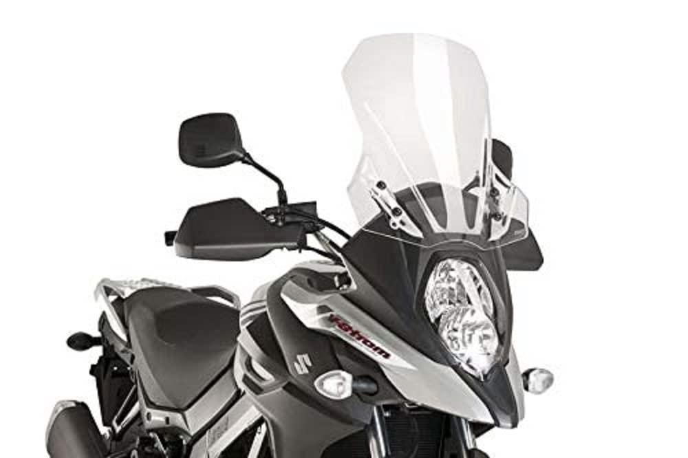 Suzuki V-Strom 650 17-18 Touring Windshield - Clear Motorcycle Windshield for Adventure Riding & Long-Distance Travel