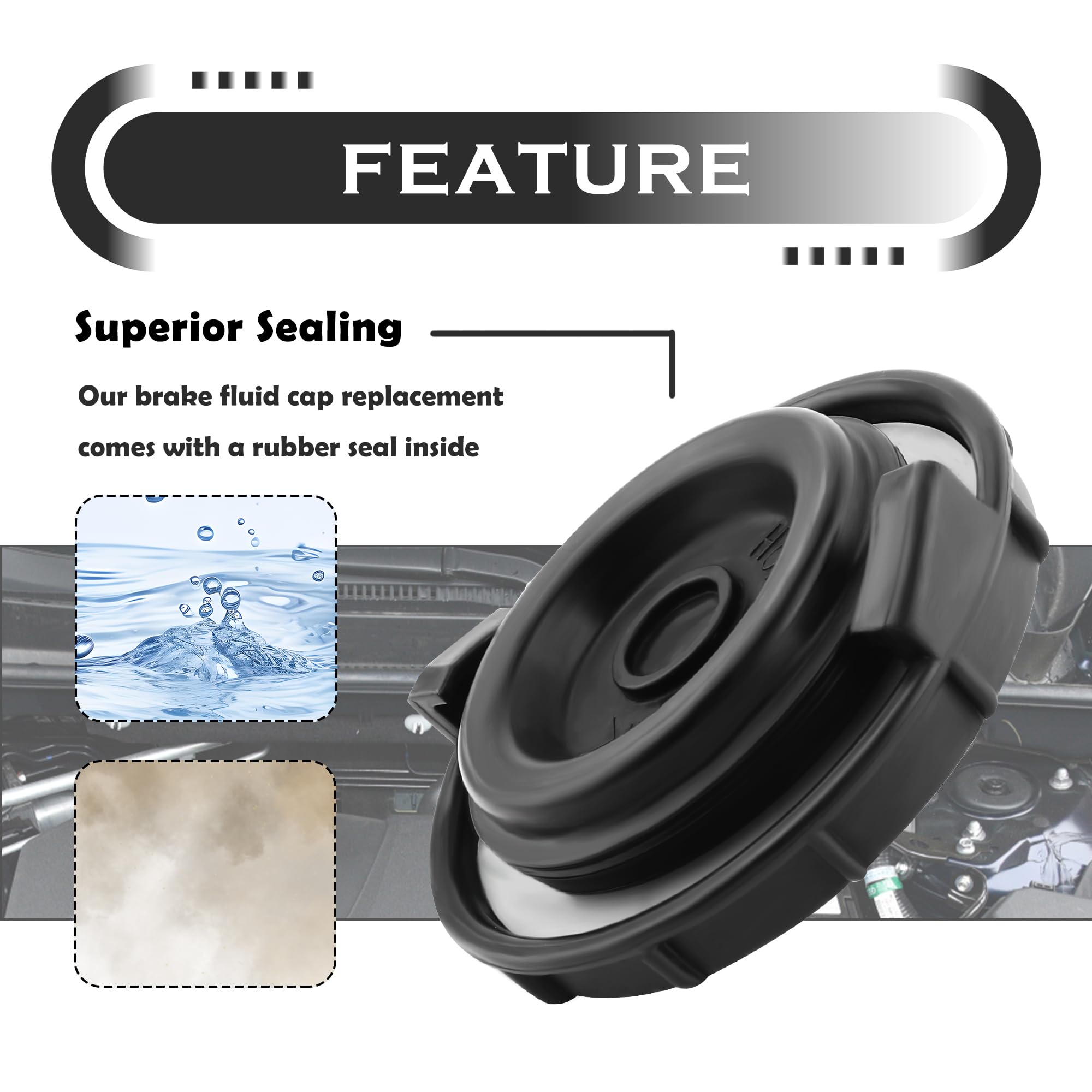 **Honda Fit EV Accord Hybrid S2000 Brake Master Cylinder Cap Replacement - OEM# 46662-SLE-J01, 46662-SDC-A02 - Durable Brake Fluid Reservoir Cap for Enhanced Safety - Perfect for Daily Commuting & Performance Driving**