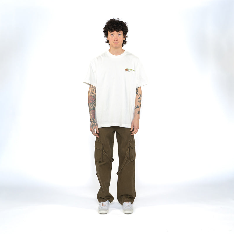 Flaneur Lanterns Of Love T-Shirt for Women - Soft Cotton White Tee - Casual Streetwear & Festival Outfit
