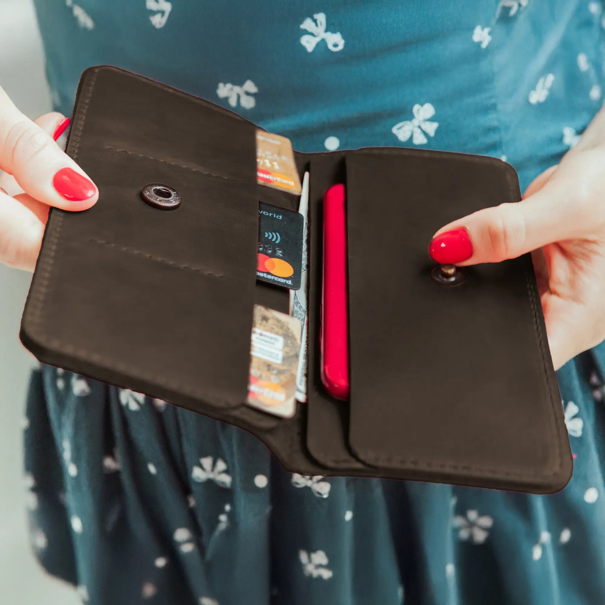 Premium Genuine Leather Long Wallet for Men & Women - RFID Blocking, Multiple Card Slots - Perfect for Travel, Business & Everyday Use (Stockholm Collection)