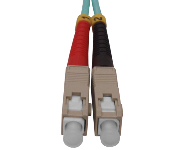 10G OM3 SC to SC Duplex Fiber Optic Patch Cable - 50/125 Multimode, 10 Meter for High-Speed Data Center & Network Connectivity
