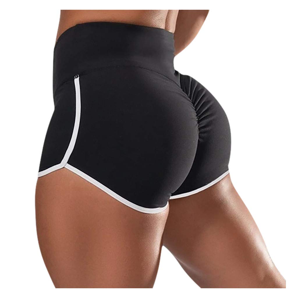 Women's High Waist Scrunch Booty Shorts - Gym & Yoga Workout