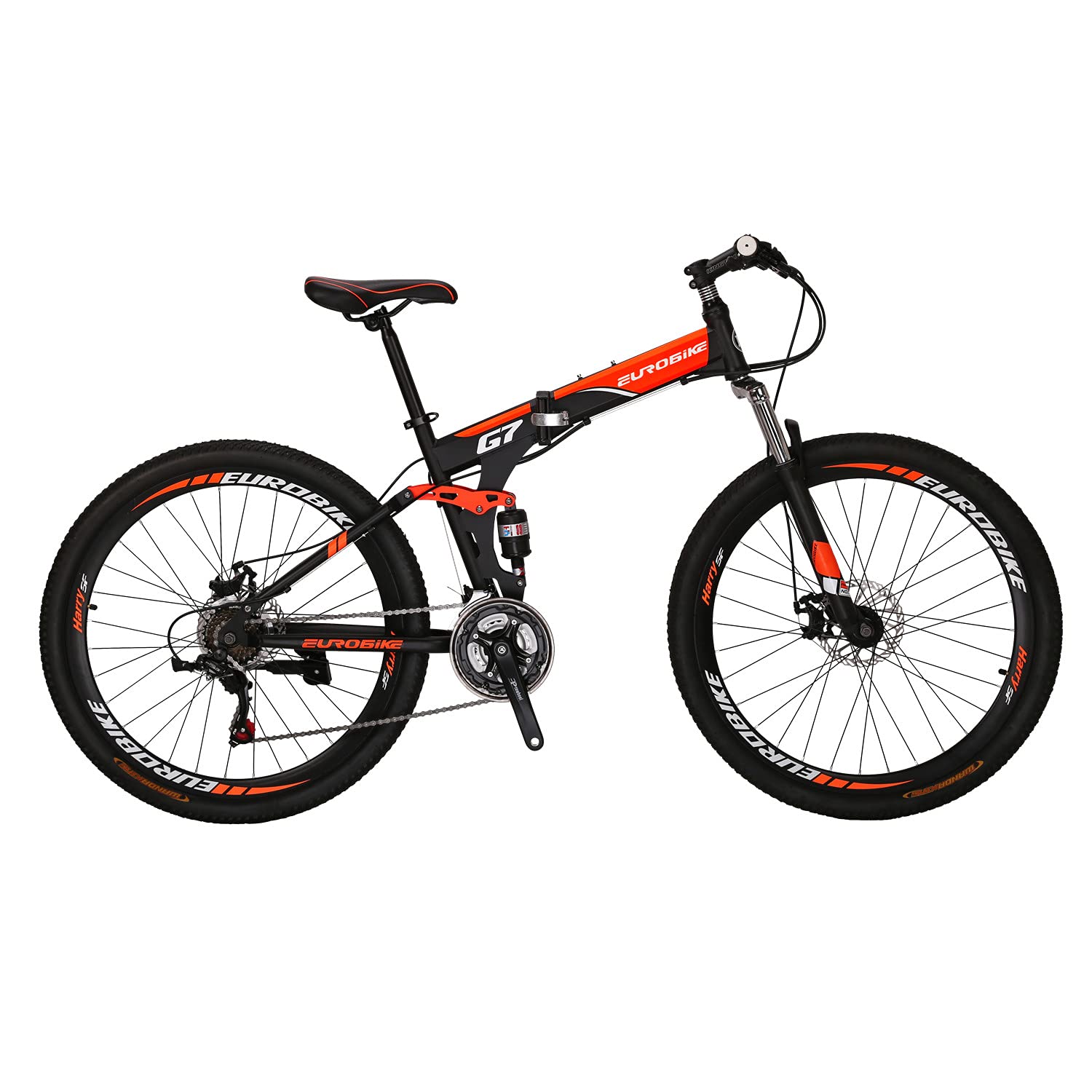 Eurobike 27.5 Inch 21-Speed Mountain Bike for Men - Adult & Youth Commuter Bicycle with Disc Brakes - Perfect for Trail Riding, City Commuting & Outdoor Adventures