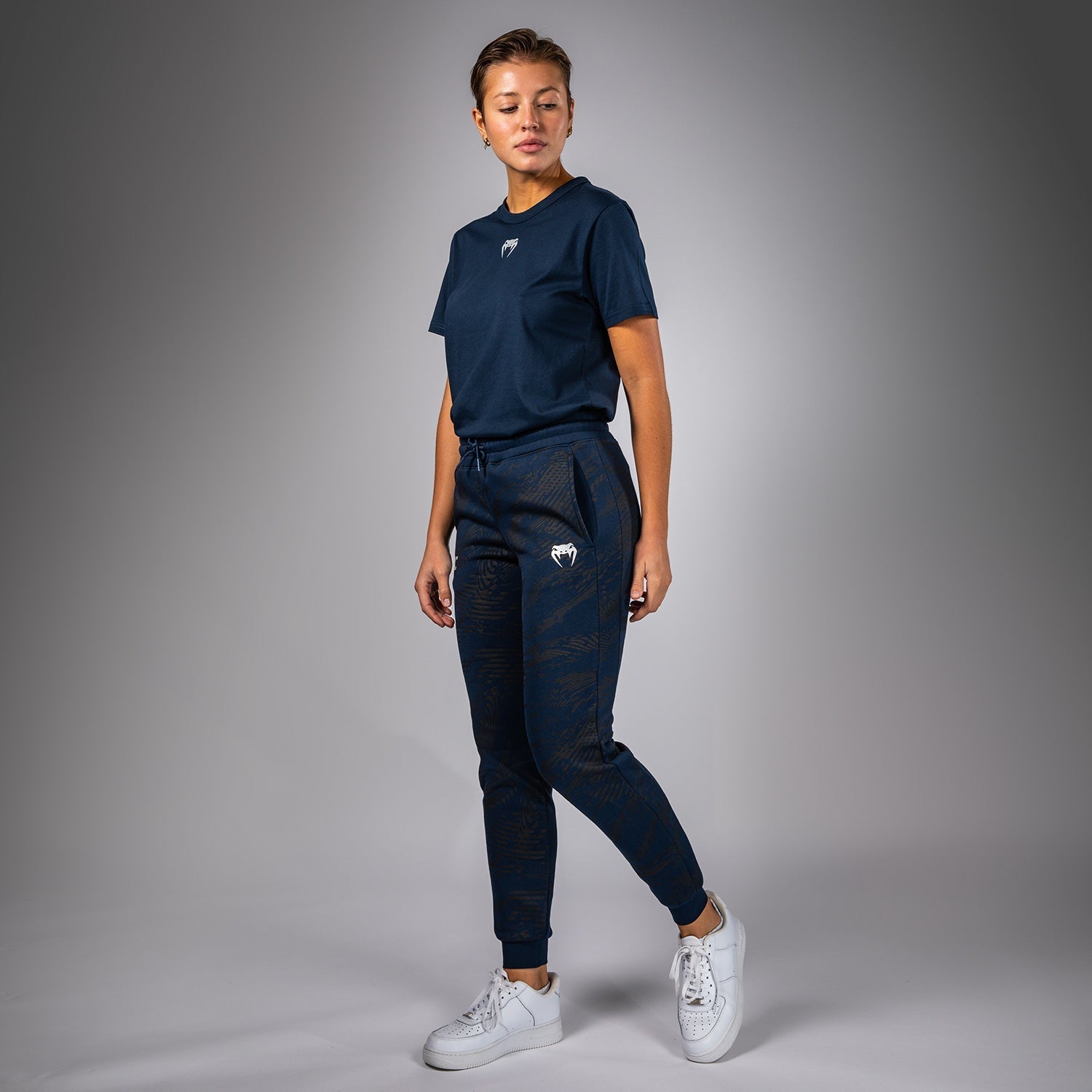 Venum UFC Fusion Fight Week Women's Cotton Pants - Oceanic Blue | Comfortable MMA Training & Casual Wear