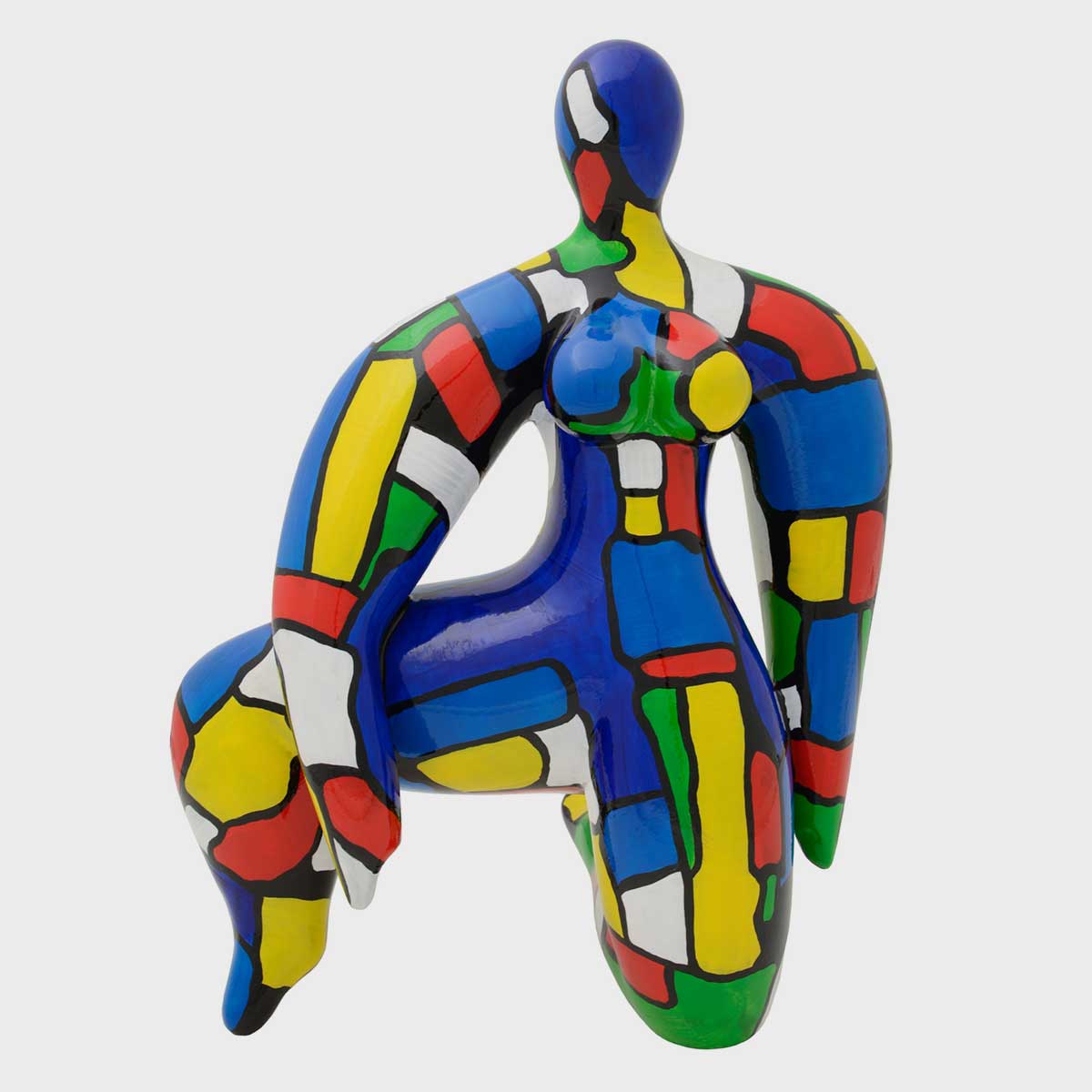 Fiberglass Sculpture with Bronze Paint Finish - Elegant Home & Office Decor for Modern Living Spaces