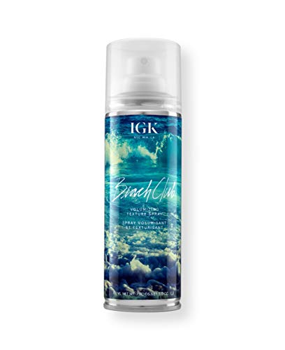 IGK Beach Club Texture Spray 5oz - Volumizing & Texturizing Hair Spray for Beach Waves & Effortless Style | Perfect for Summer, Vacations & Everyday Wear