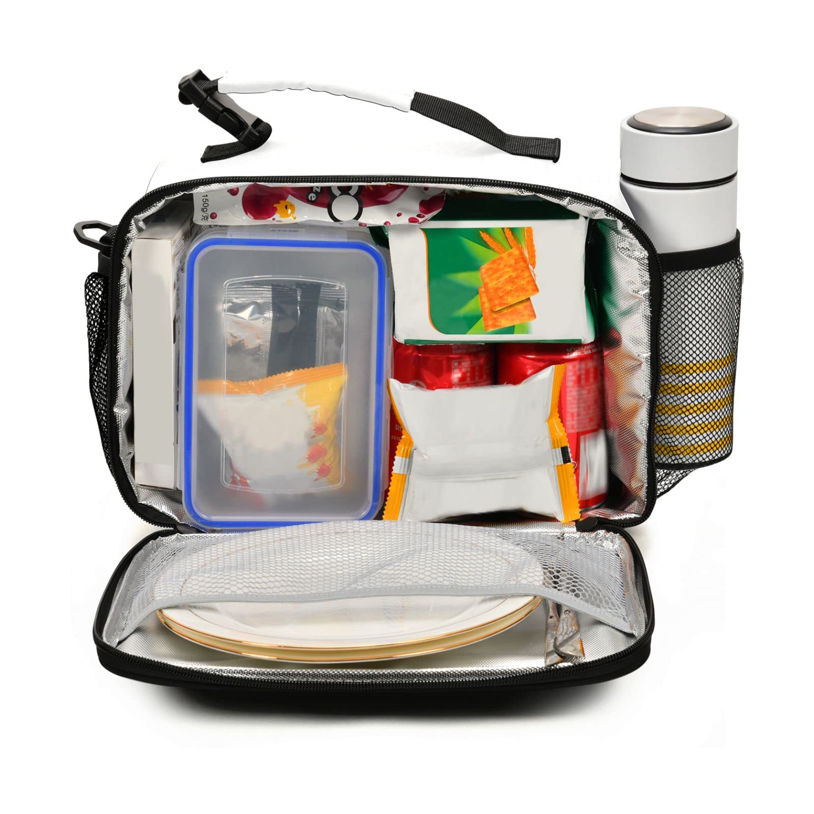 Custom Gradient Insulated Lunch Bag with Adjustable Shoulder Strap - Lightweight Lunch Box for Women, Students - Perfect for Work, School, Picnic & Outdoor Activities
