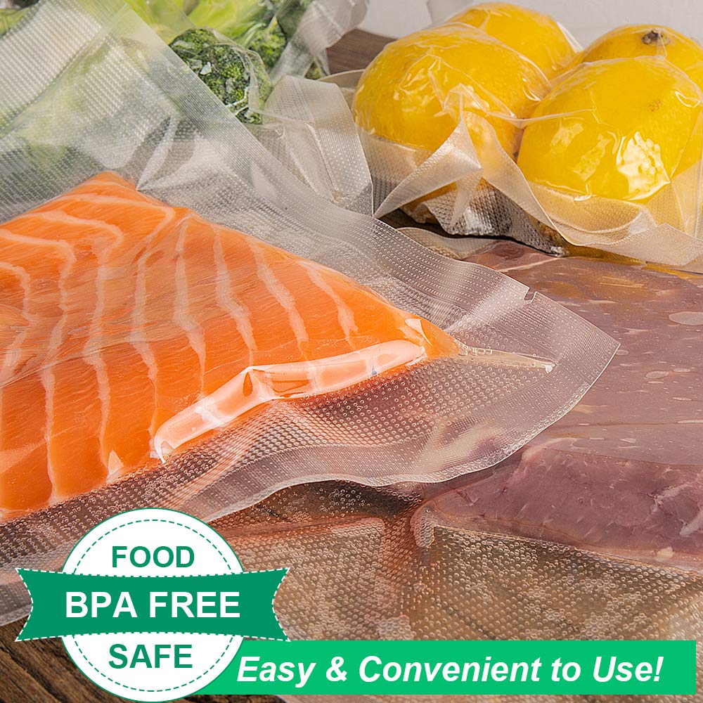 BPA-Free 4mil 100 Quart Size 8x12 Inch Heavy Duty Vacuum Sealer Food Storage Bags - Ideal for Sous Vide Cooking, Meal Prep & Long-Term Food Preservation