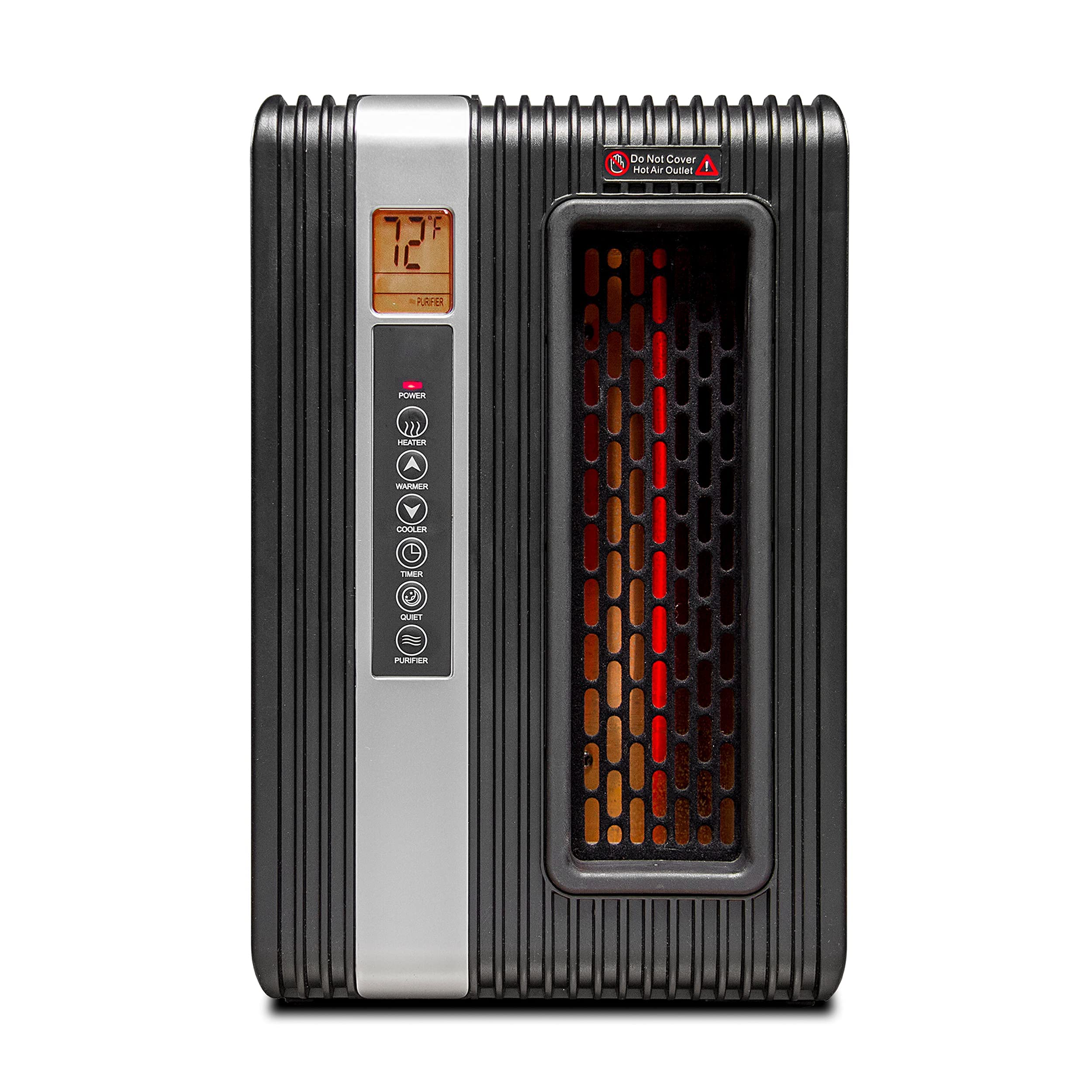 GreenTech Environmental pureHeat 2-in-1 Space Heater & Air Purifier with Remote - Safe & Energy Efficient Home Air Cleaner for Bedroom, Office, Bathroom - Perfect for Winter Heating and Allergy Relief