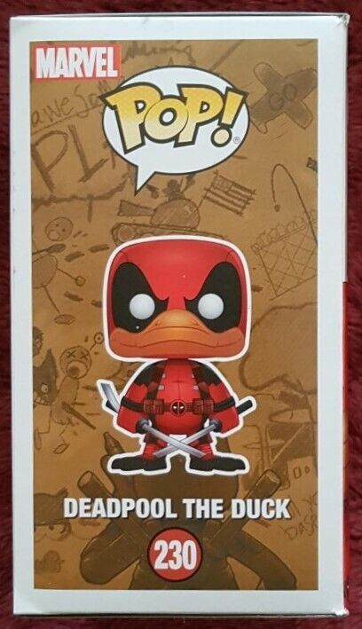 Deadpool The Duck #230 Funko Pop Vinyl Figure - Collectible Marvel Superhero Action Figure - Perfect for Marvel Fans, Comic Book Collectors & Pop Culture Enthusiasts - Great for Display, Gifts & Home Decor