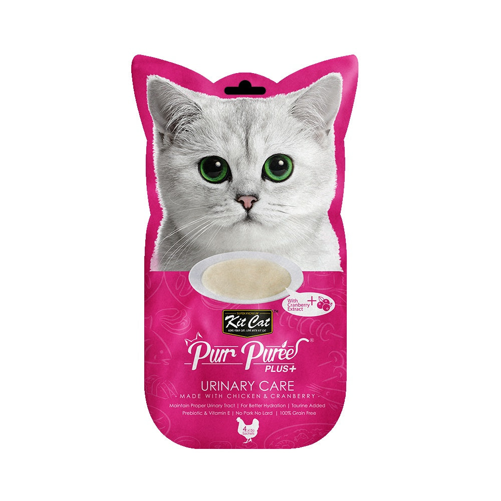 Kit Cat Purr Puree and Puree Plus+ Cat Treats - 4 Stick Pack x 15g (15 Flavor Variety) | Best Price $3.05 | Perfect for Travel, Training & Daily Snacks