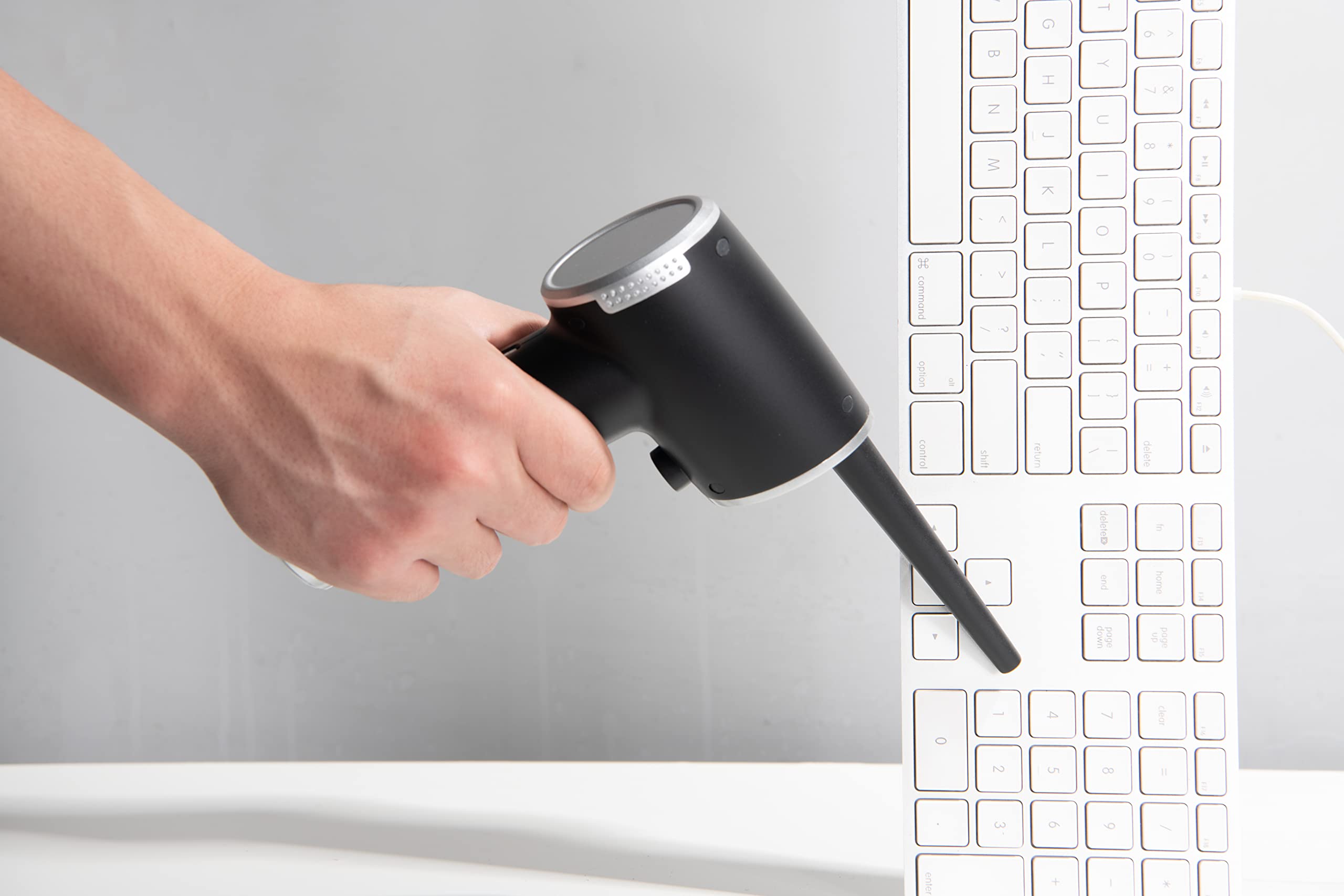 O2 Flow Cordless Air Duster - 35000 RPM Electric Air Blower for Computer, Keyboard & Electronics Cleaning | Reusable Dust Destroyer with 9000mAh Battery | Perfect for PC Maintenance, Office Equipment & Home Appliances Cleaning