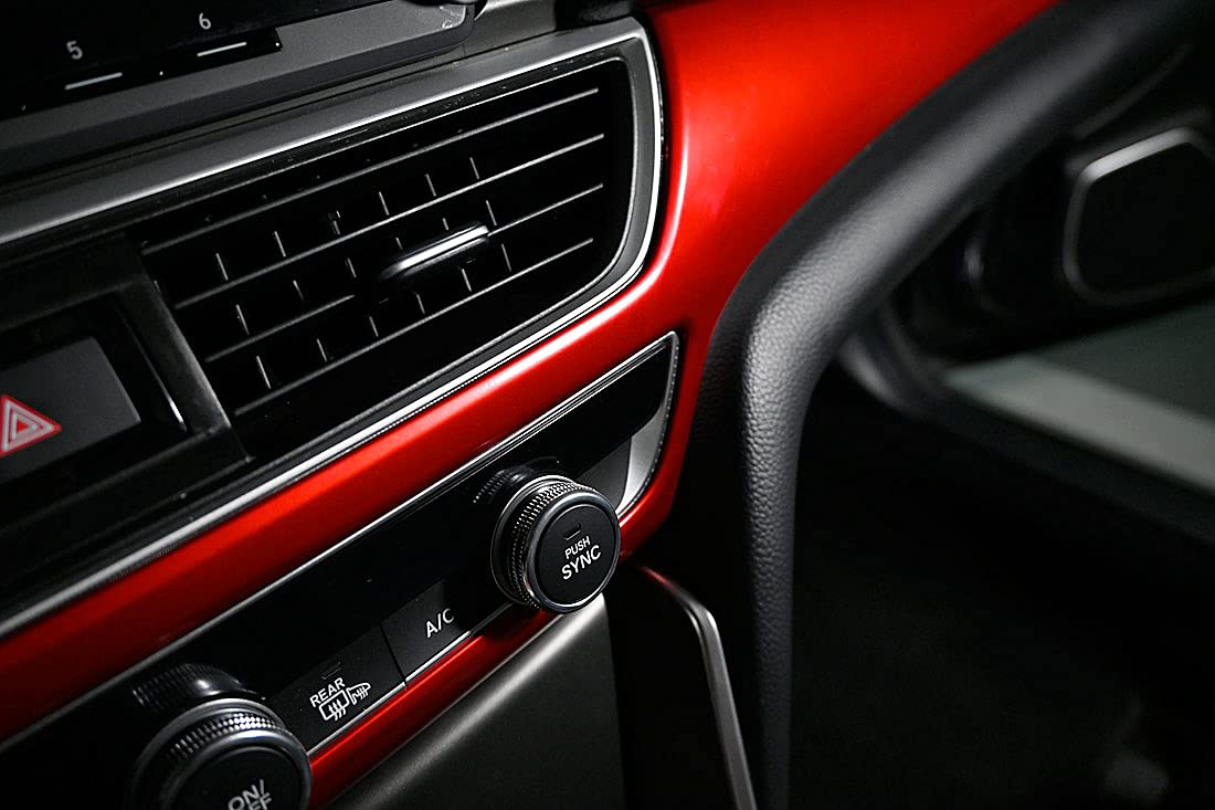 GZXinWei Red Center Console Dashboard Trim Panel Cover for 2018-2021 Honda Accord 10th Gen - Interior Accessories Upgrade for Enhanced Driving Experience