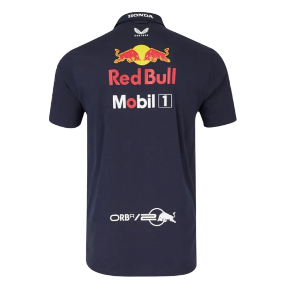 Red Bull Racing F1 2024 Team Polo Shirt for Men - Official Formula 1 Merchandise - Perfect for Race Day, Fan Events & Casual Wear