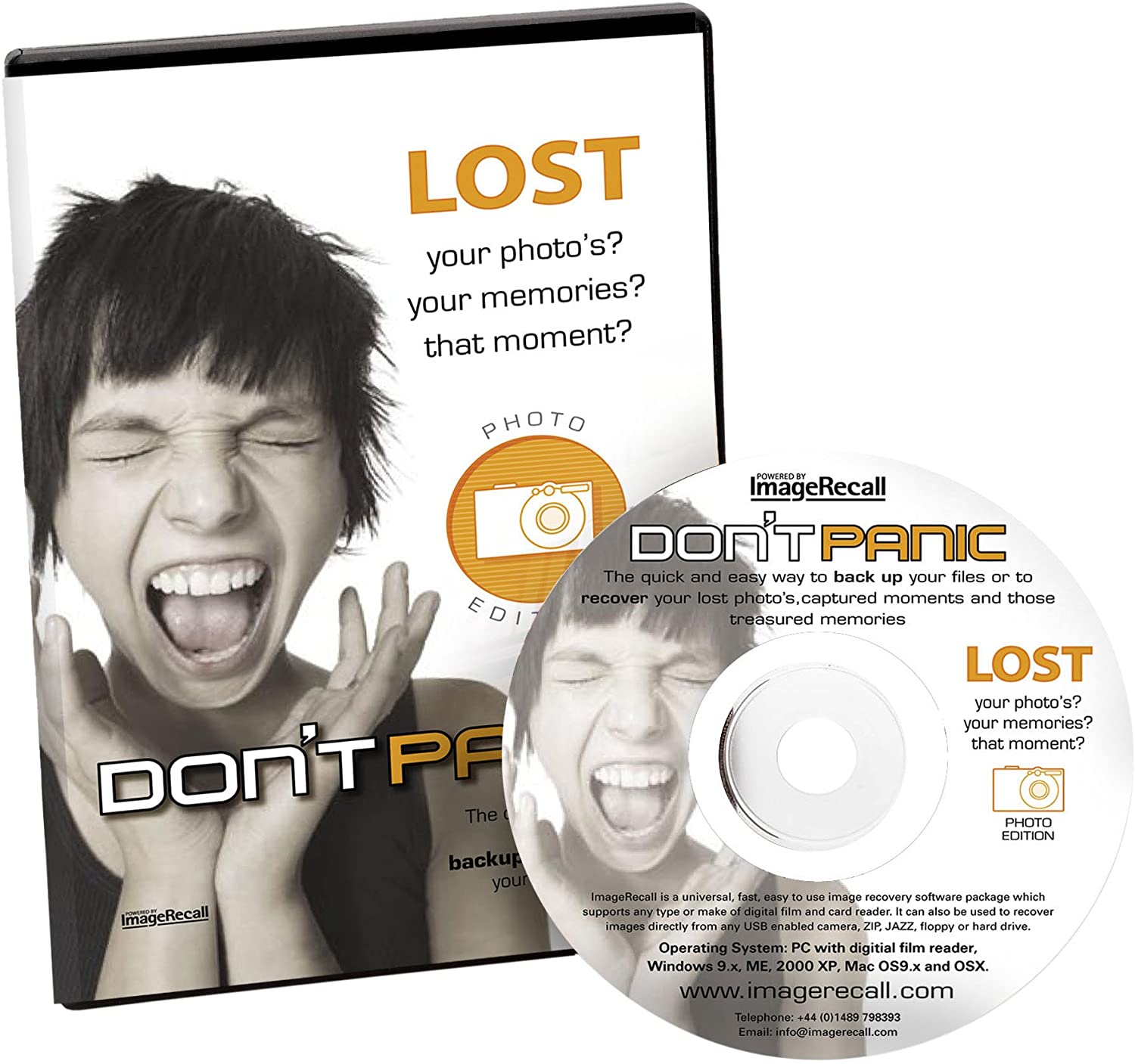 ImageRecall Don't Panic Photo Recovery Software - Retrieve Lost Photos & Files Easily | Windows/Mac Data Recovery Solution | Perfect for Accidentally Deleted Photos, Formatted Drives & Corrupted Memory Cards