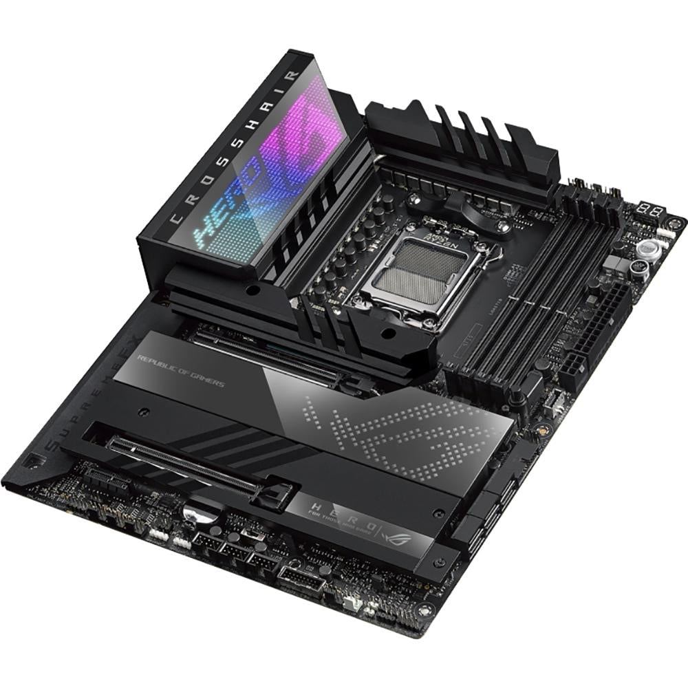 ASUS ROG CROSSHAIR X670E HERO Gaming Motherboard - AMD AM5 Socket, DDR5, PCIe 5.0, WiFi 6E - Perfect for High-End Gaming PCs and Content Creation Workstations