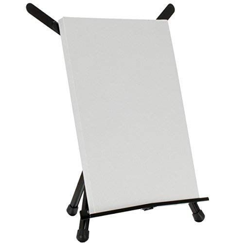 SoHo Urban Artist Black Aluminum Tabletop Easel Stand - Portable Display Easel for Painting Canvas, Artwork, Photos & Crafts - Perfect for Artists, Students & Home Decor (Set of 10)