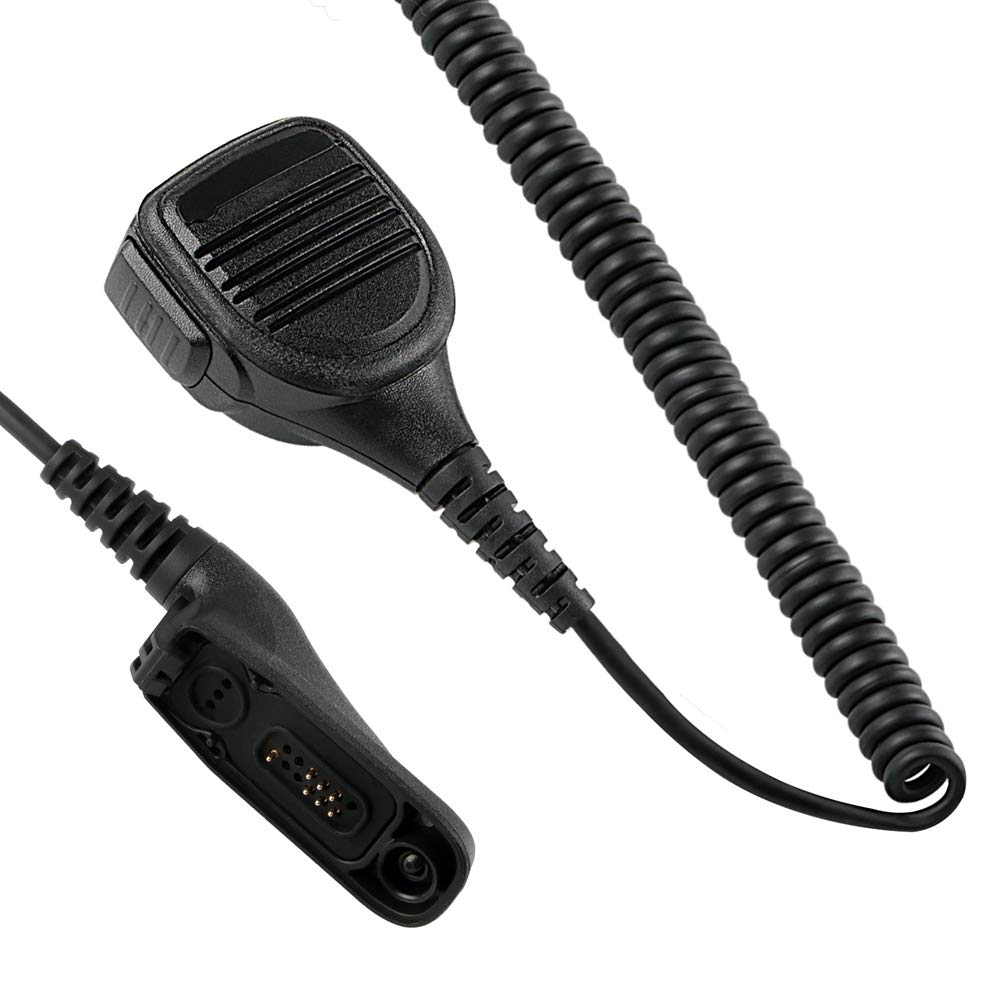 Motorola APX XIR XPR Series Walkie Talkie Speaker Microphone with 3.5mm Earpiece - Compatible with APX4000/6000/7000/8000 & XPR6350/6550 Radios (1 Pack) - Ideal for Police, Security, Construction & Outdoor Communication