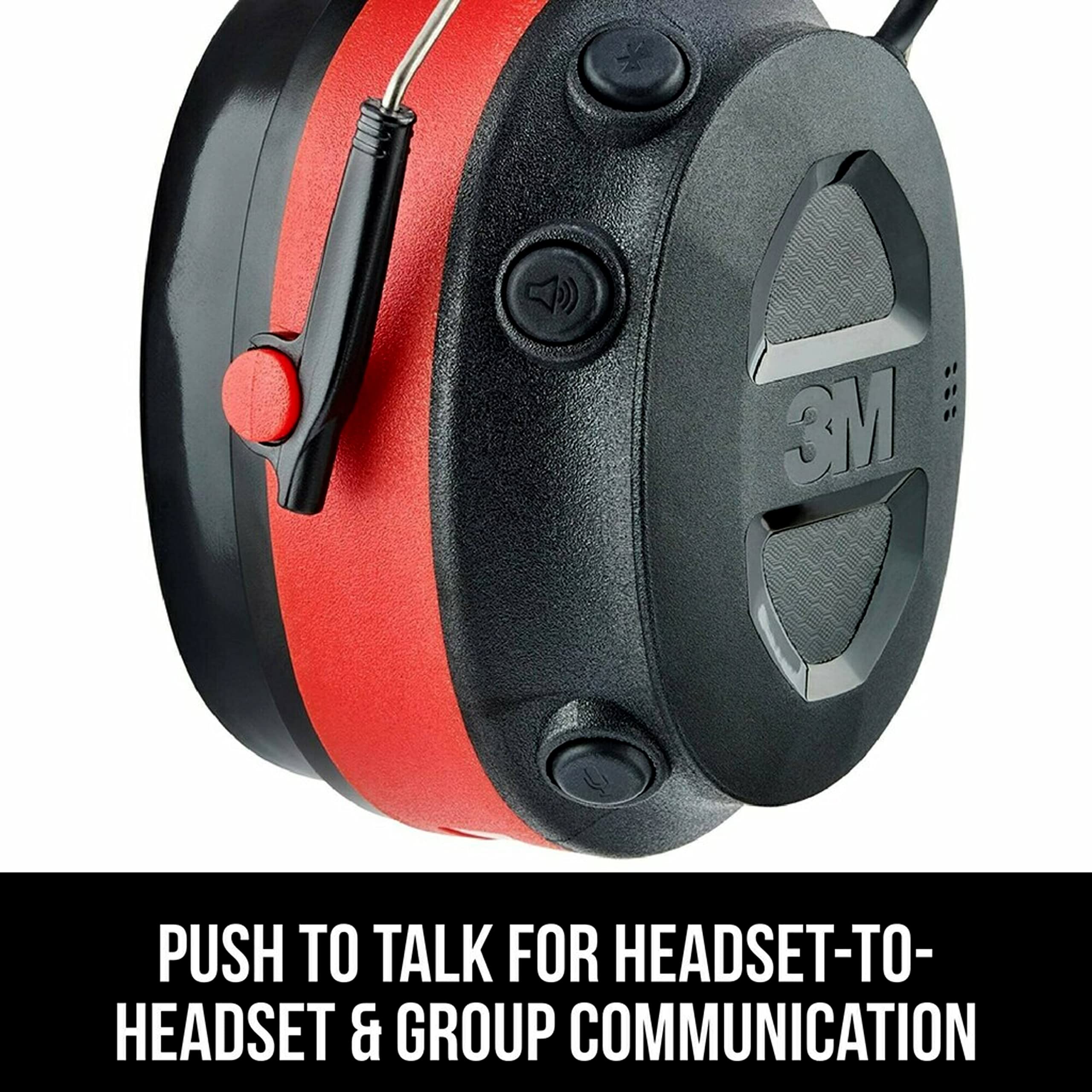 3M Pro-Comms Electronic Hearing Protector with Bluetooth & Noise-Canceling Microphone - NRR 26 dB Wireless Earmuffs, Premium Gel Cushions (90546-SIOC) - Ideal for Shooting Ranges, Construction Sites & Industrial Work Environments