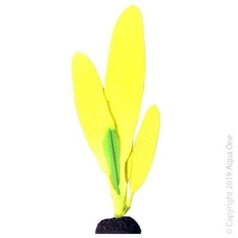 Aqua One Flexiscape Large Kelp Yellow Artificial Aquarium Plant - 26cm Tall for Fish Tank Decoration | Perfect for Freshwater & Saltwater Aquariums, Terrariums, and Home Décor